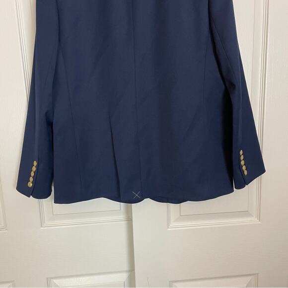 J. Crew Collection Navy Wool Twill Blazer Lined NWT - Picture 7 of 11